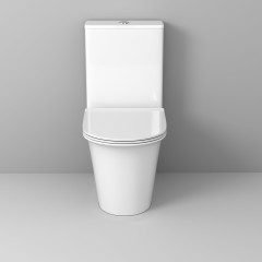 Унитаз Grossman Galaxy GR-4469S (610*365*830) напольный БЕЗОБОДКОВЫЙ с тонкой крышкой