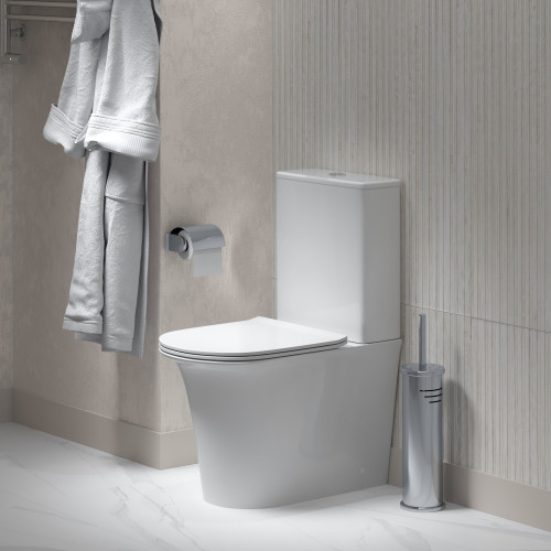 Унитаз Grossman Galaxy GR-4469S (610*365*830) напольный БЕЗОБОДКОВЫЙ с тонкой крышкой