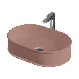 Раковина Artceram Atelier 600*400*150 отверстия для смесителя-отсутствуют Brown tortora