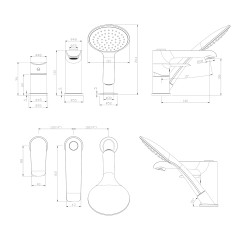 Смеситель для ванны Rossinka W (W40-39)