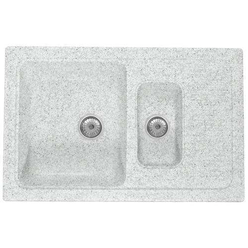 Кухонная мойка Formastone Fosto КМ 77-49, прямоугольная с крылом, цвет олово