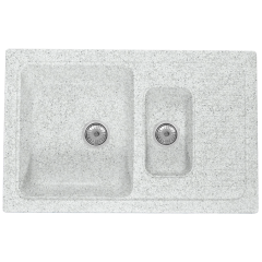 Кухонная мойка Formastone Fosto КМ 77-49, прямоугольная с крылом, цвет олово