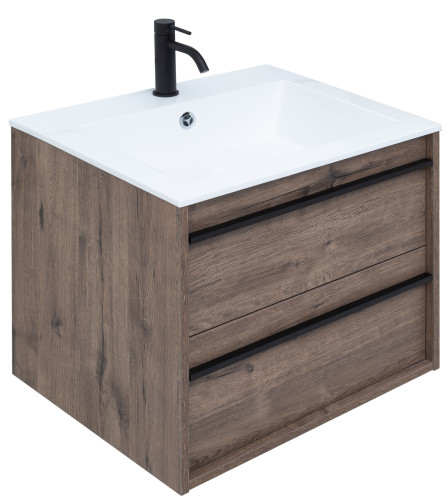 Тумба с раковиной Aquanet Lino 60 Дуб Веллингтон