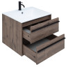 Тумба с раковиной Aquanet Lino 60 Дуб Веллингтон