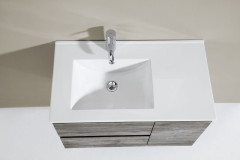 IBX, керамическая раковина левая 120 см, цвет белый