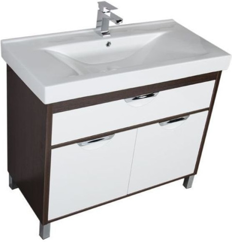Тумба с раковиной Aquanet Гретта 100 венге