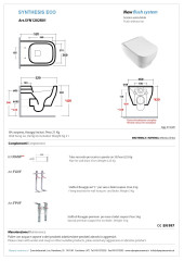 Olympia Synthesis Eco, подвесной безободковый унитаз с сиденьем микролифт, цвет черный матовый