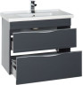 Тумба с раковиной Aquanet Эвора 80 серый антрацит