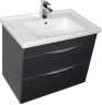 Тумба с раковиной Aquanet Эвора 80 серый антрацит