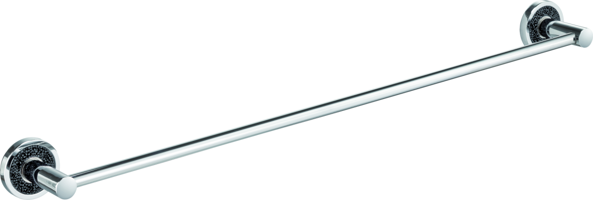 Sanibano Ebano, полотенцедержатель Ebano, длина 64 см, цвет хром-кристаллы Swarovski black