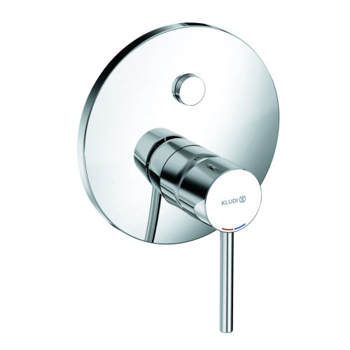 Смеситель для ванны и душа KLUDI BOZZ встраиваемый, внешняя часть с автоматическим переключателем воды PUSH&SWITCH, хром (386590576)