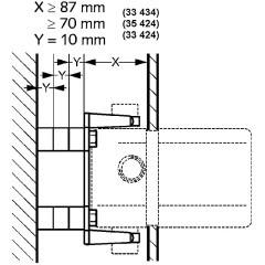 Комплект для монтажа встраиваемых смесителей Kludi бежевый (7642400-00)
