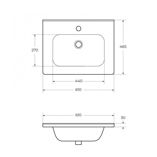 База под раковину подвесная BelBagno ETNA-H60-600-2C-SO-RN-P Rovere Nature