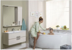 Зеркало-шкаф Aquanet Паллада 90 слоновая кость