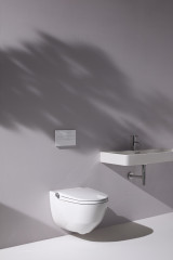 Laufen Riva Унитаз-компакт безободковый с функцией биде, с сидением микролифт, покрытие LCC