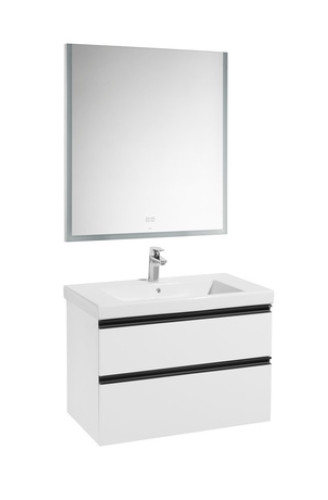 Тумба под раковину Roca Domi 80 см, подвесная, белый глянцевый (7.8575.3.680.6)