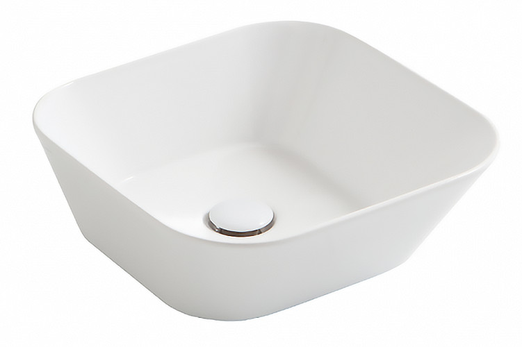 Раковина чаша SIMAS WAVE квадратная 420х420х165, цвет белый (WA03 bi*0)