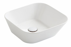 Раковина чаша SIMAS WAVE квадратная 420х420х165, цвет белый (WA03 bi*0)