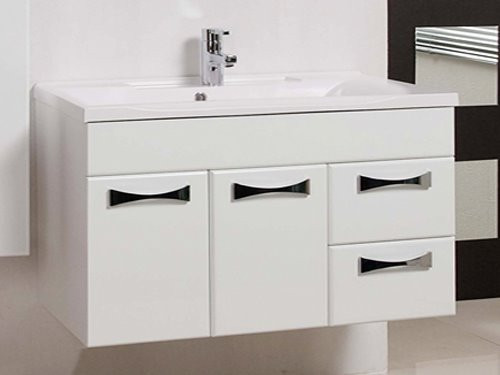 Тумба под раковину AQUATON Диор 80 подвесная, белая (1A167801DR010)