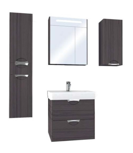 Пенал подвесной AQUATON СИЛЬВА правая, Дуб Макиато (1A215603SIW5R)