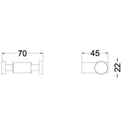 Крючок для полотенец Schein Swing 321*2