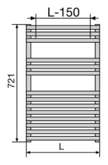 Полотенцесушитель Zehnder Forma Inox LFI-070-050
