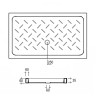 Душевой поддон прямоугольный керамический RGW CR (Глубина 35) арт. 19170379-01