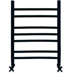 Полотенцесушитель Ника CLASSIC ЛП (Г2) 60/50 RAL9005 черный матовый с вентилями (комплект люкс)