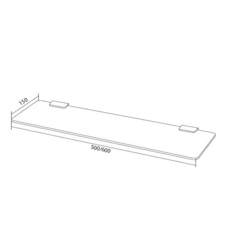 Полка стеклянная AM PM Inspire A5034700