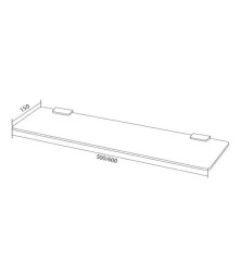 Полка стеклянная AM PM Inspire A5034700