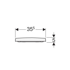 Сиденье с крышкой ACANTO тонкое, быстросъемное с микролифтом (500.605.01.2)