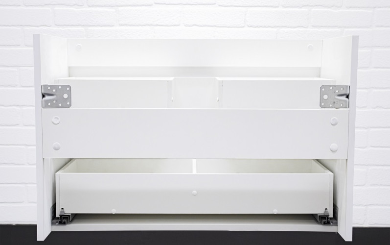 Тумба подвесная под умывальник "Moduo 80" Graffo белый глянец В2 Домино