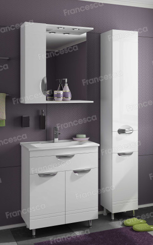 Тумба с раковиной Francesca Доминго 70 с 2 дверцами белый (1ящ+2дв, ум. Марко 70)