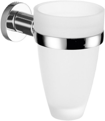Gedy Demetra, настенный стеклянный стакан, цвет хром