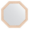 Зеркало настенное Octagon EVOFORM в багетной раме белёный дуб, 65х65 см, BY 3972