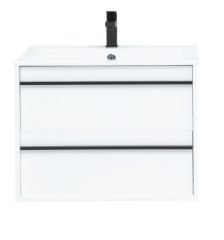 Тумба с раковиной Aquanet Lino 70 белый матовый