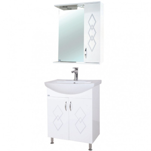 Зеркальный шкаф Bellezza Элеганс 55 с подсветкой