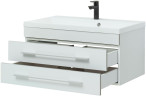 Тумба под раковину Aquanet Верона 90 белый (подвесная 2 ящика)