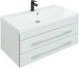 Тумба под раковину Aquanet Верона 90 белый (подвесная 2 ящика)