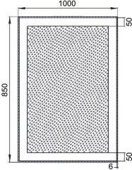Зеркало Aquanet Алассио 10085 LED