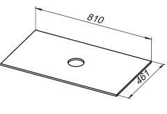 Столешница Allen Brau Reality 1.32023.G-S 80 grey structure