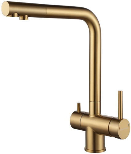 Смеситель для кухни Paulmark SKALEN, брашированное золото, 213020-BG, Paulmark