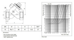 Обратный клапан Oventrop DN 15 PN 25 107 21