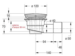 Сифон для душевого поддона BONOMINI (5280AB12B7WZ)