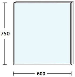 Зеркало De Aqua Алюминиум 6075 LED (с подсветкой по периметру)
