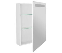 Зеркало-шкаф с подсветкой MIXLINE Стив-60 белый правый (536803)