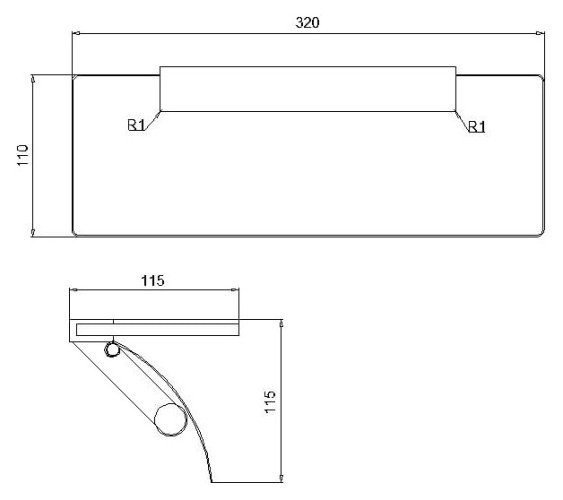 Держатель туалетной бумаги Rush Edge ED77132 двойной