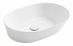 Раковина чаша SIMAS WAVE овальная 620х420х165, цвет белый (WA02 bi*0)