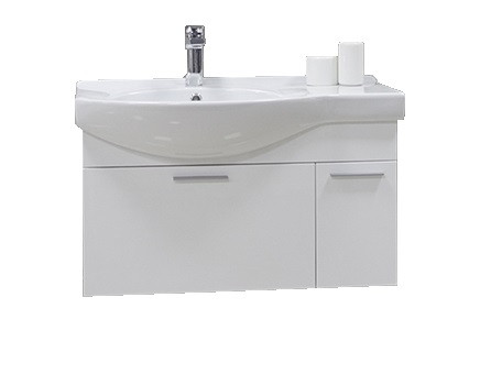 Тумба под раковину AQUATON Инди 80 подвесная, белая (1A188401ND010)
