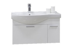Тумба под раковину AQUATON Инди 80 подвесная, белая (1A188401ND010)